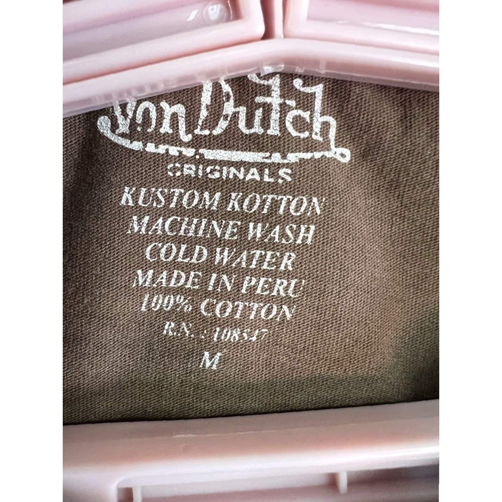 Von Dutch Von Dutch Graphic Shirt Short Sleeve Size M Brown Womens Jr Size M / US 6-8 / IT 42-44 - 3 Thumbnail