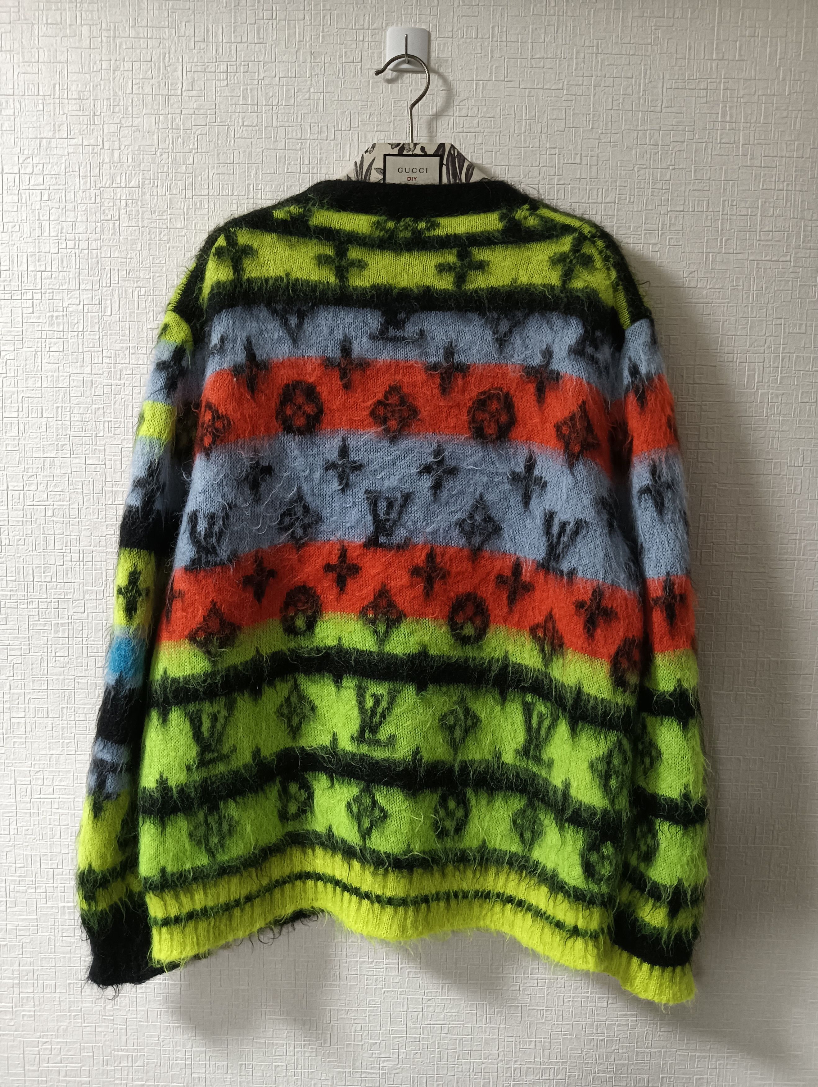 Louis Vuitton Monogram Mohair Cardigan Sweater Size US L / EU 52-54 / 3 - 2 Thumbnail