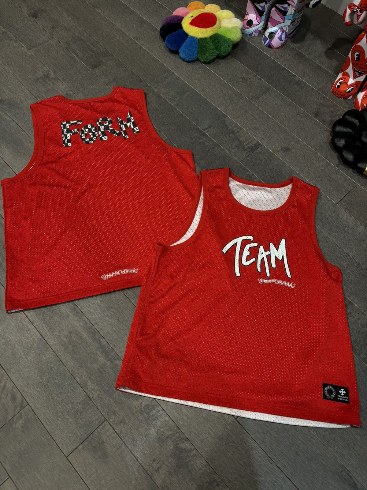 Chrome Hearts Chrome hearts red jersey reversible medium from Matty boy Size US M / EU 48-50 / 2 - 1 Thumbnail