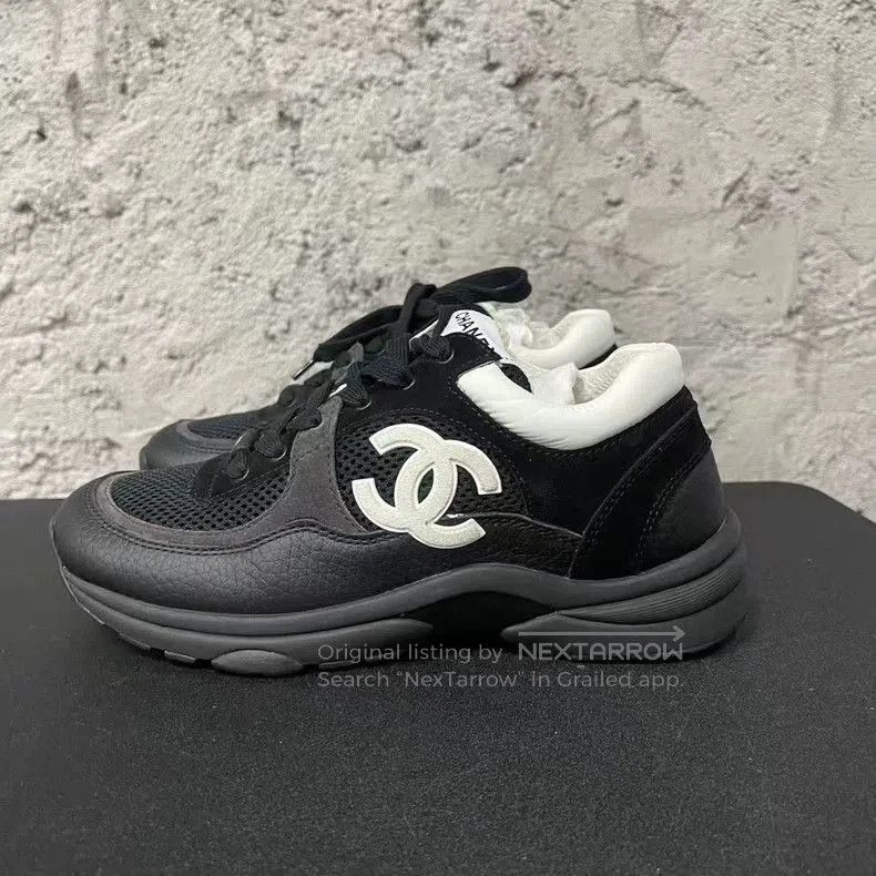 Chanel Chanel Black and White Sneakers. Size US 7.5 / IT 37.5 - 2 Thumbnail