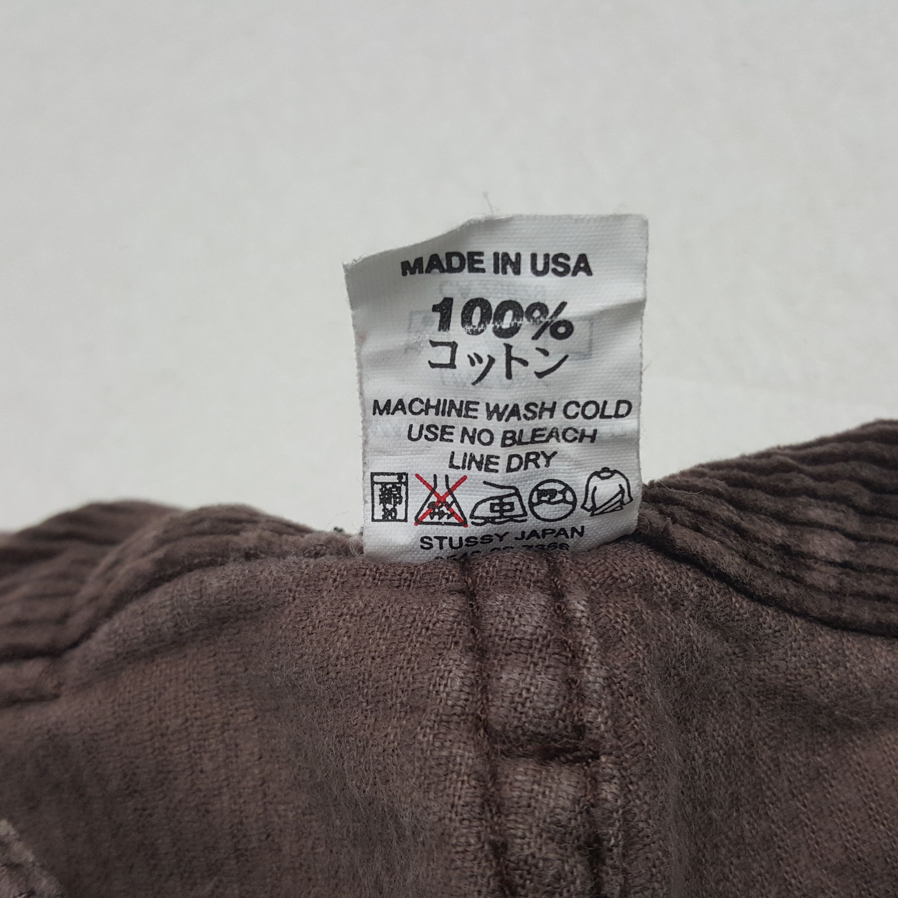 Stussy × Vintage Vintage Stussy USA Custom Big Logo Corduroy Pants Size US 27 - 13 Thumbnail