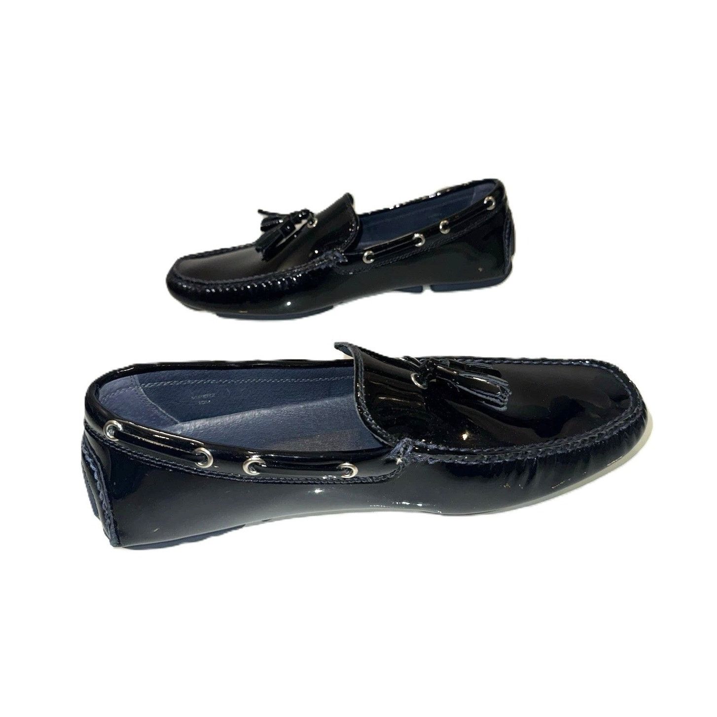 Donald Pliner Donald J Pliner Viper2 Patent Leather Tassel Driving Loafers Size US 13 / EU 46 - 6 Thumbnail