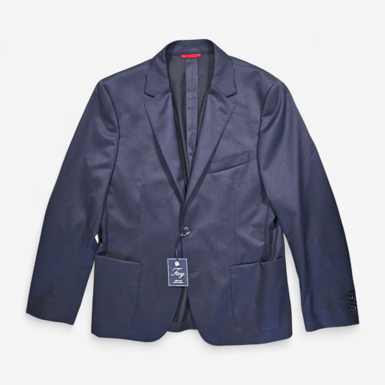 Fay NWT Fay Wool Blazer Unlined Size 52 Navy Size 42R - 2 Thumbnail