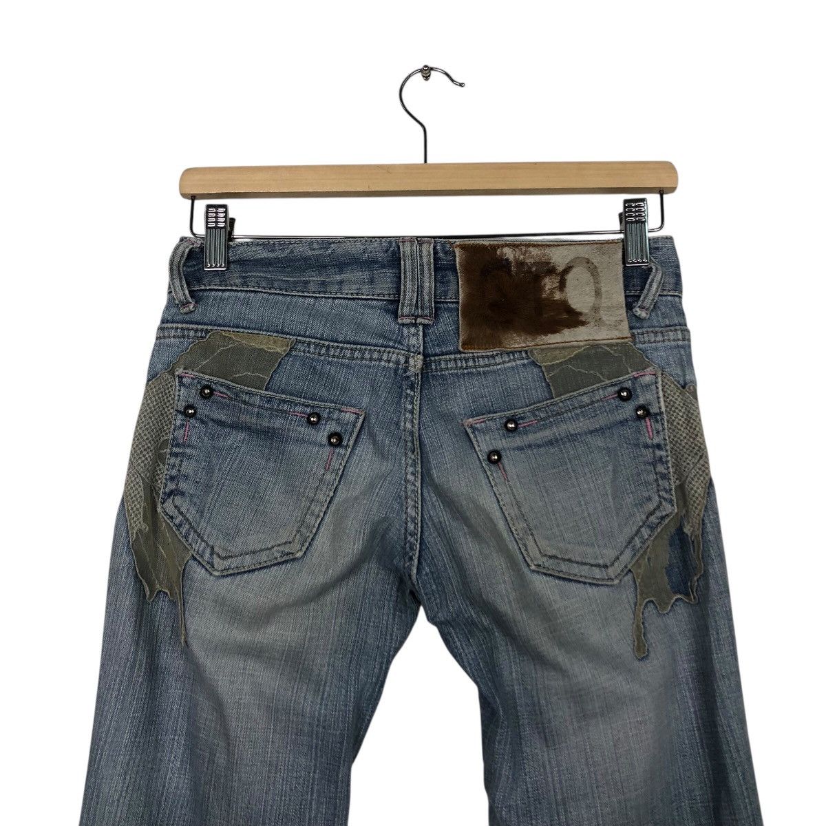 COOLA Distressed Washed Flare Jeans – Early 2000s