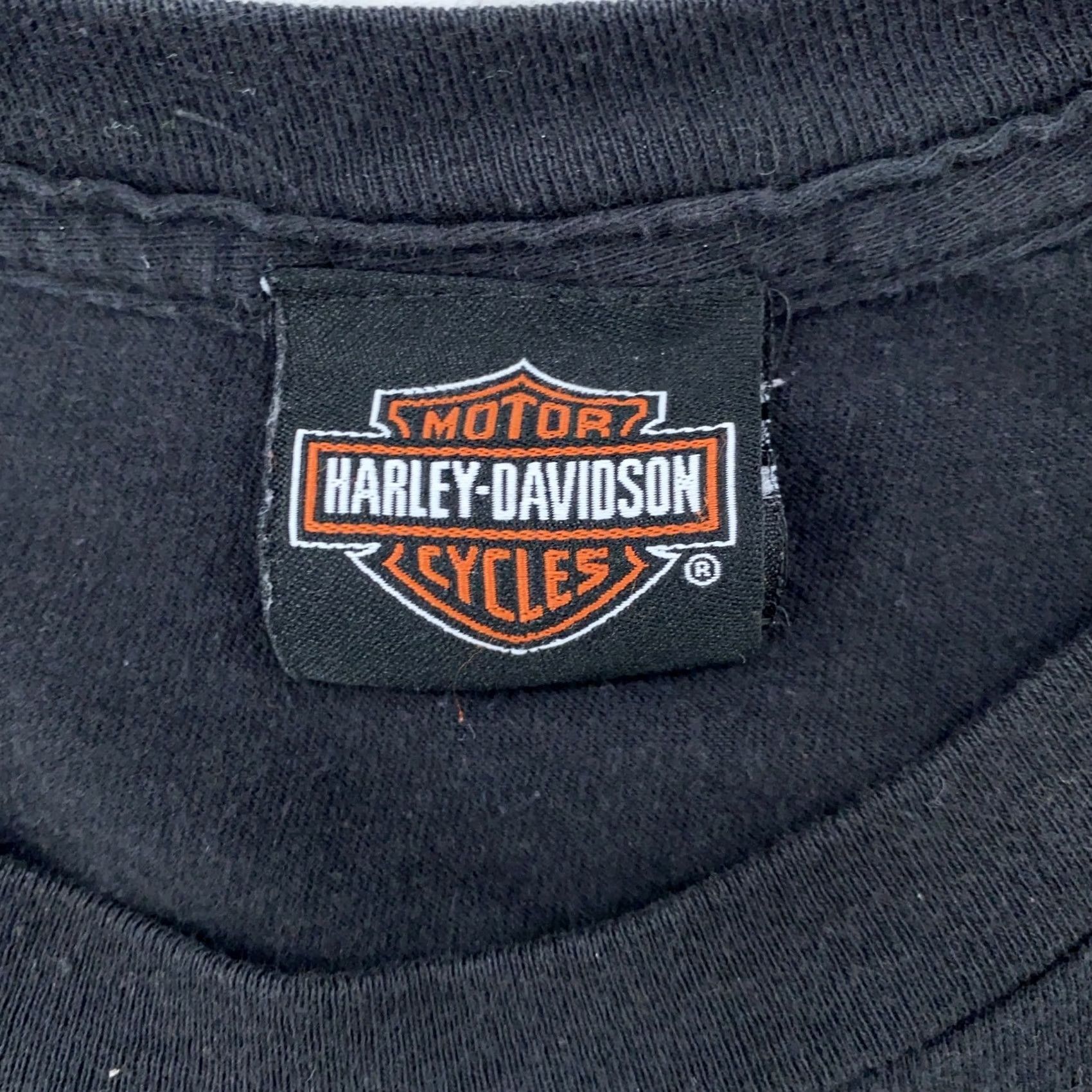 Harley Davidson Harley-Davidson Shirt Mens Large Motorcycle Logo Graphic Print Vintage 1903 Manchester New Hampshire Tee Black Short Sleeve Crew Neck Mens Size US L / EU 52-54 / 3 - 6 Thumbnail
