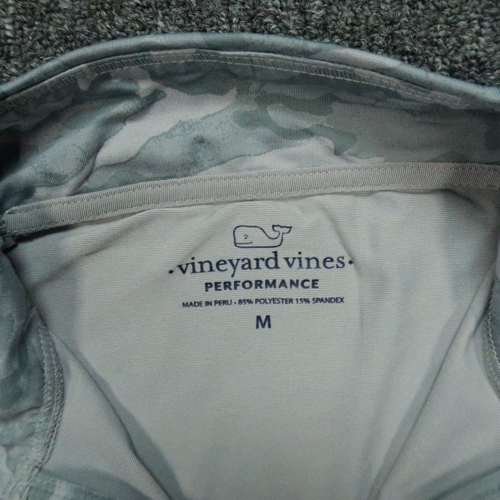 Vineyard Vines Vineyard Vines Pullover Mens Medium Gray Camouflage 1/4 Zip Performance Size US M / EU 48-50 / 2 - 3 Thumbnail