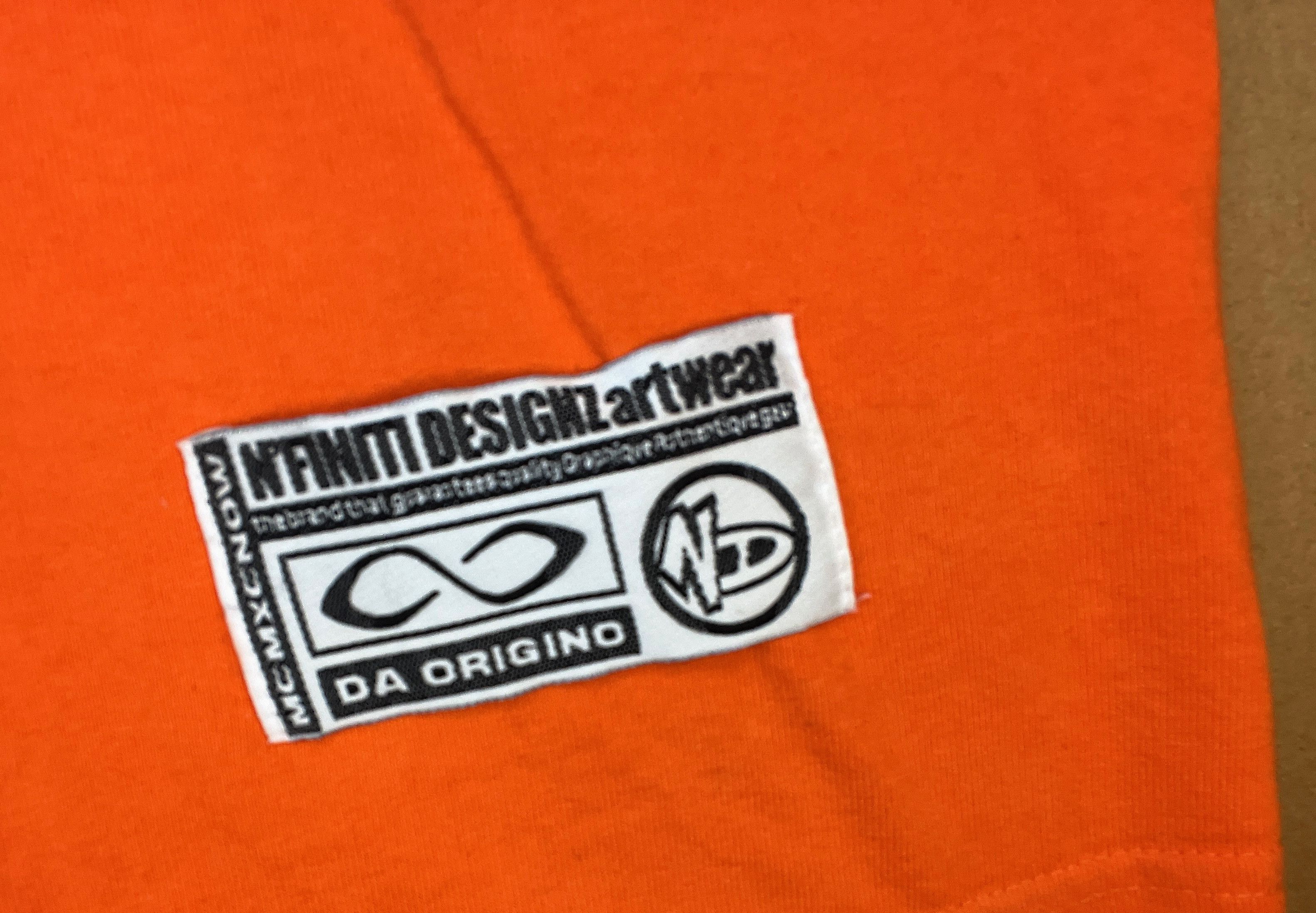 Designer N'Finiti Designz Harlem T-shirt Orange 23 Old New School Size US XL / EU 56 / 4 - 4 Thumbnail