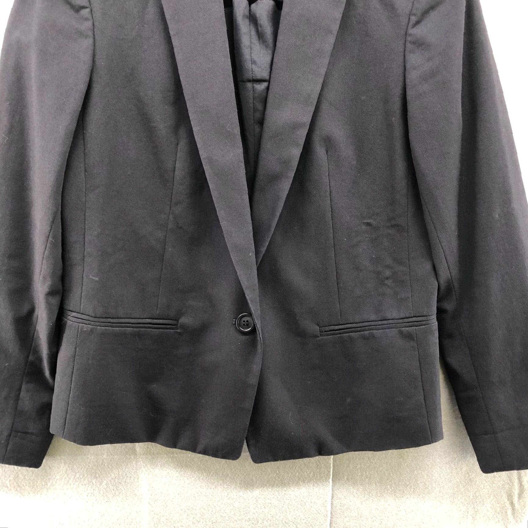 Theory Theory Blazer Black Womens Size 2 One Button Career Workwear Jacket Coat Suit Office Modern Size XS / US 0-2 / IT 36-38 - 4 Thumbnail