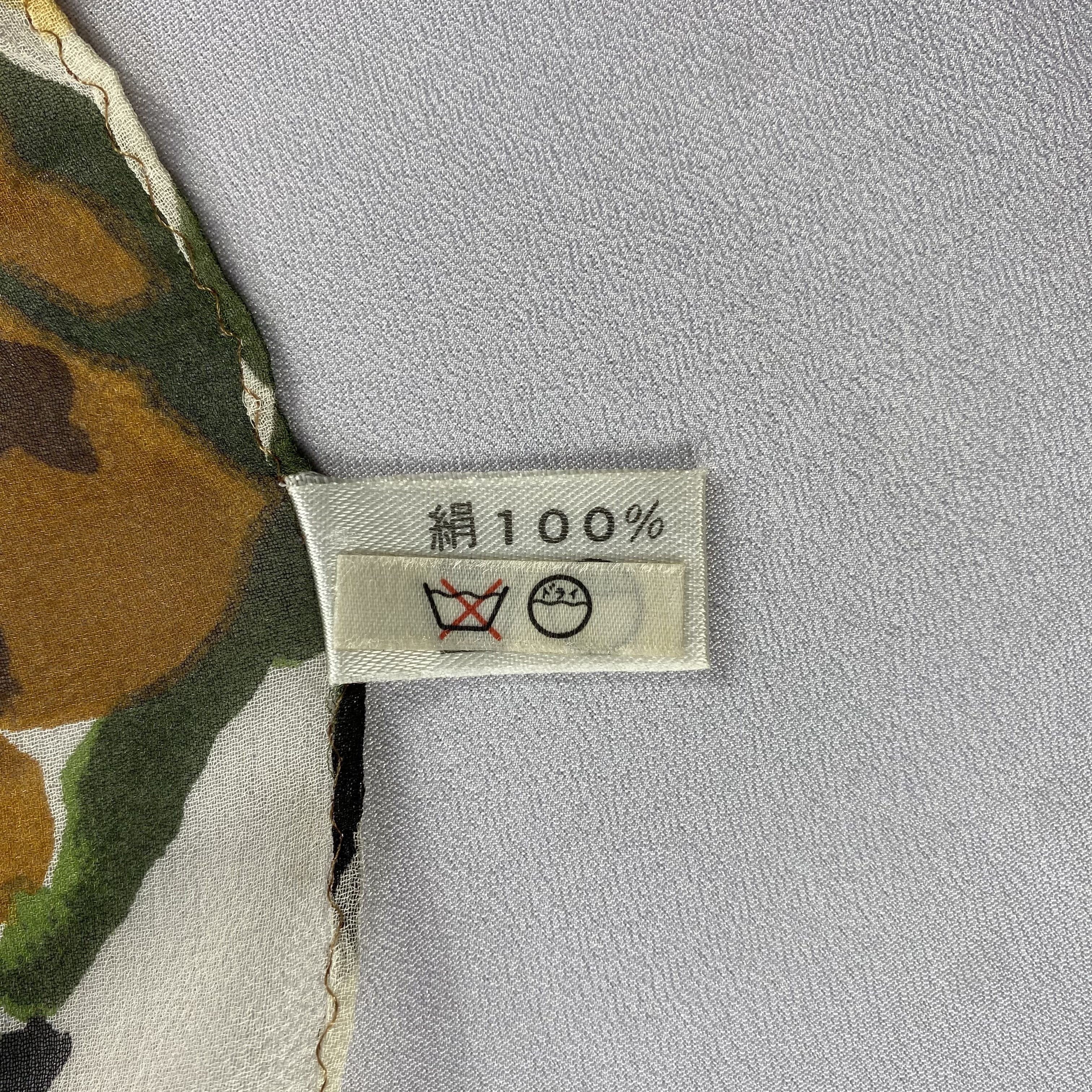 Japanese Brand × Vintage Vintage Japanese Brand Floral Silk Scarf SS074 Size ONE SIZE - 5 Thumbnail