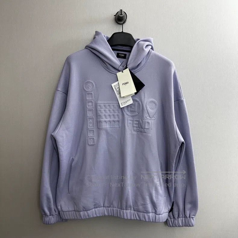 Fendi Fendi 3D relief letter pattern hoodie Size US XL / EU 56 / 4 - 1 Thumbnail
