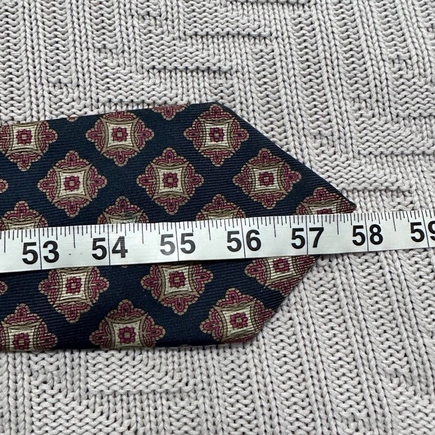 Coach Vintage Coach black geometric Italian silk tie Size ONE SIZE - 5 Thumbnail