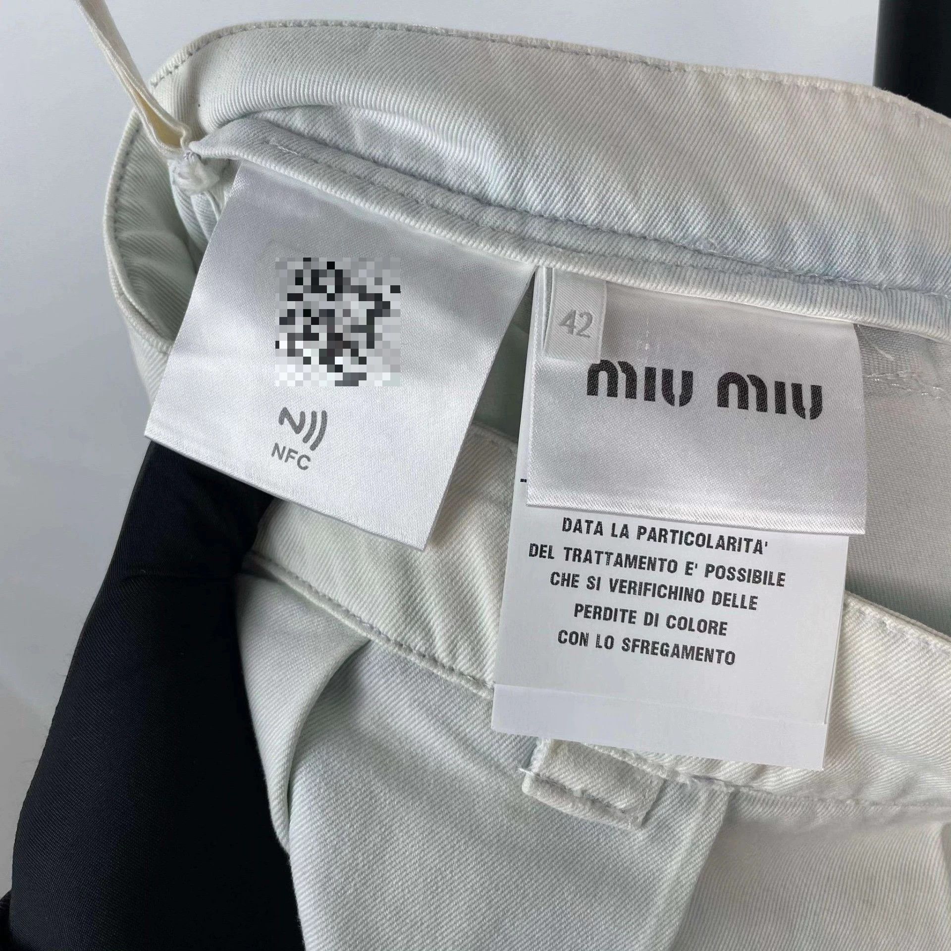 Miu Miu Miu Miu White Cotton Short Skirt Size 42 Size 28" / US 6 / IT 42 - 4 Thumbnail