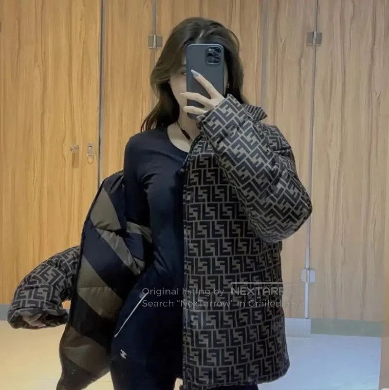 Fendi Fendi Women's Dark Brown Puffer Jacket . Size S / US 4 / IT 40 - 8 Thumbnail