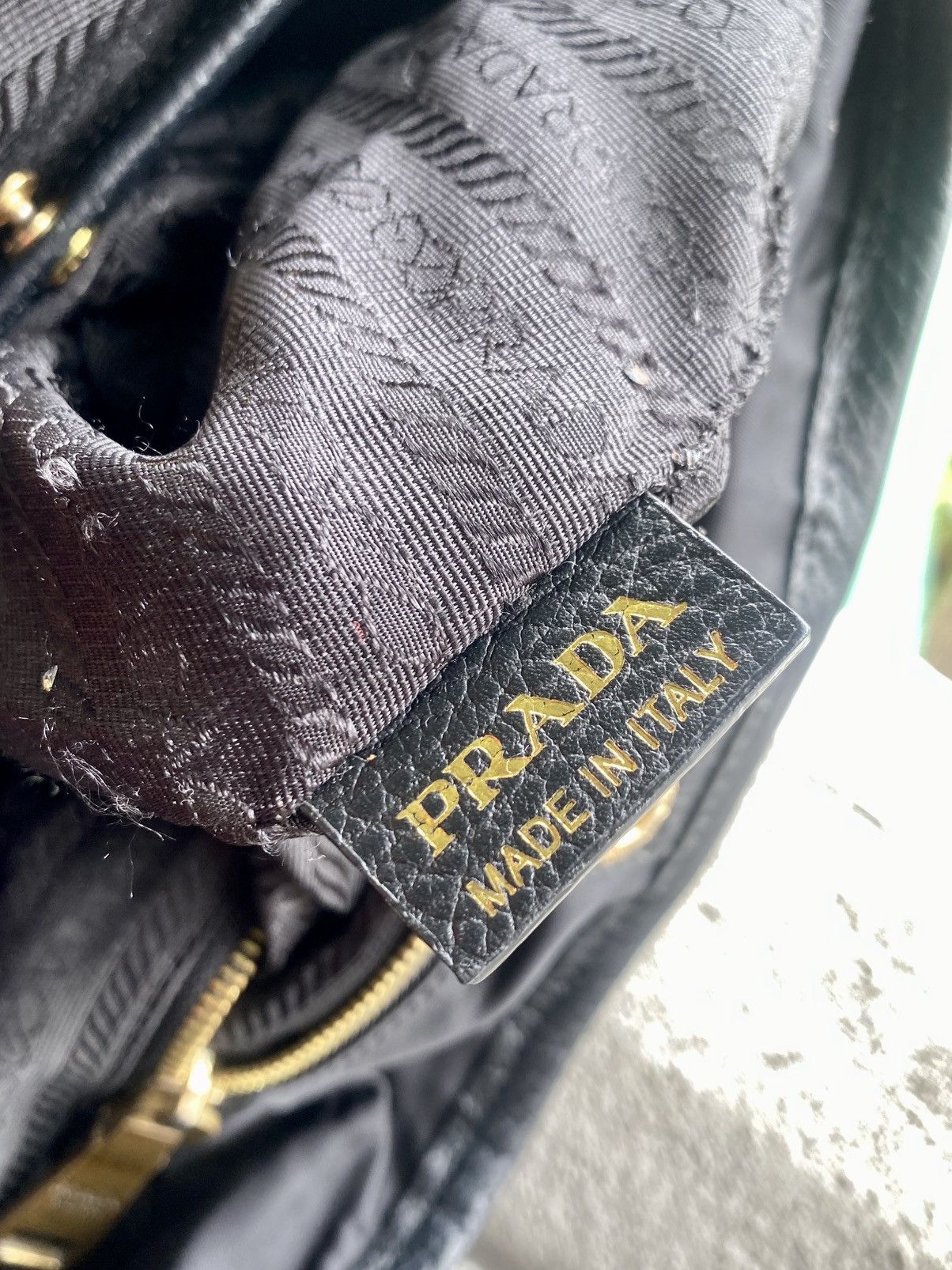 Prada PRADA Made In Italy Shoulder Bag material Leather and nylon Size ONE SIZE - 14 Thumbnail