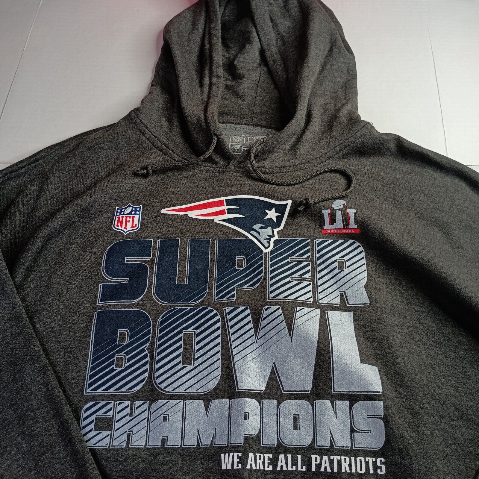 Pro Line New England Patriots Super Bowl Hoodie Men's 3XLT Fanatics Size US XXL / EU 58 / 5 - 4 Thumbnail