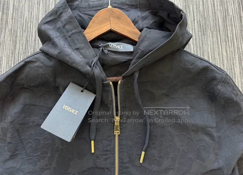 Versace Versace Black zippered jacket Size US XL / EU 56 / 4 - 3 Thumbnail