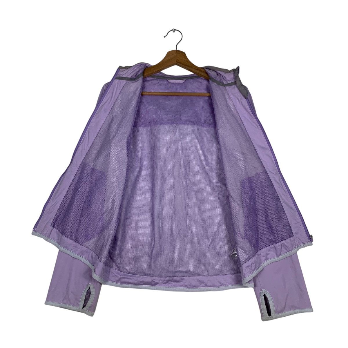 Uniqlo UNIQLO Hoodie Light Jacket in Light Purple Plain #1213-C55 Size M / US 6-8 / IT 42-44 - 14 Thumbnail