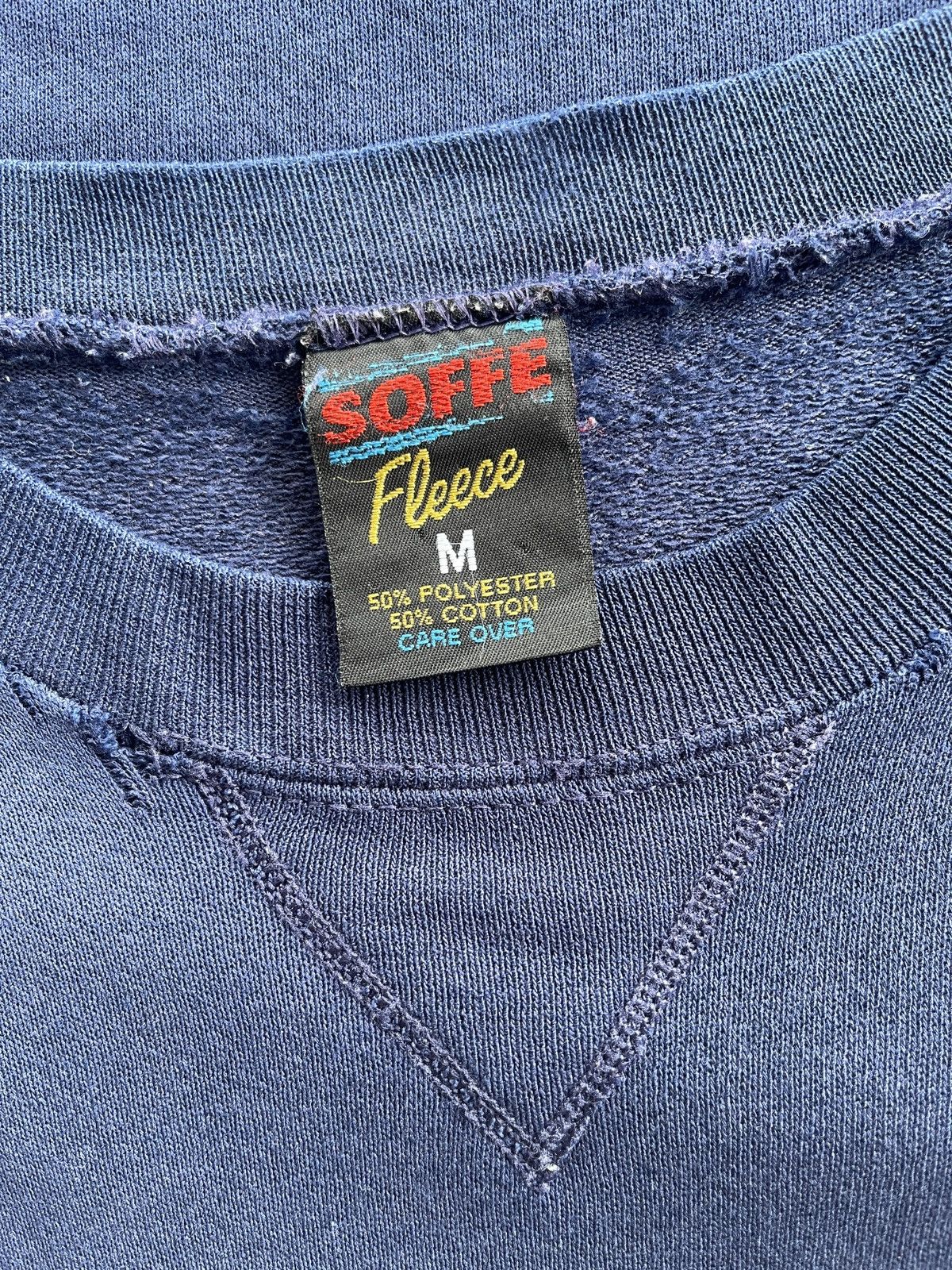 Vintage 90s Soffe Western Distressed Navy Blue Sweatshirt Size US M / EU 48-50 / 2 - 10 Thumbnail