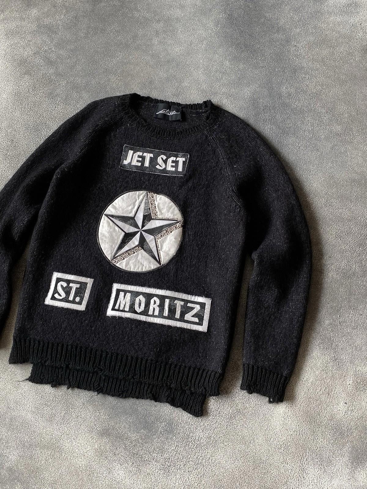 JET SET Jet Set Distressed St. Moritz Star Wool Sweater Women Size M / US 6-8 / IT 42-44 - 1 Thumbnail