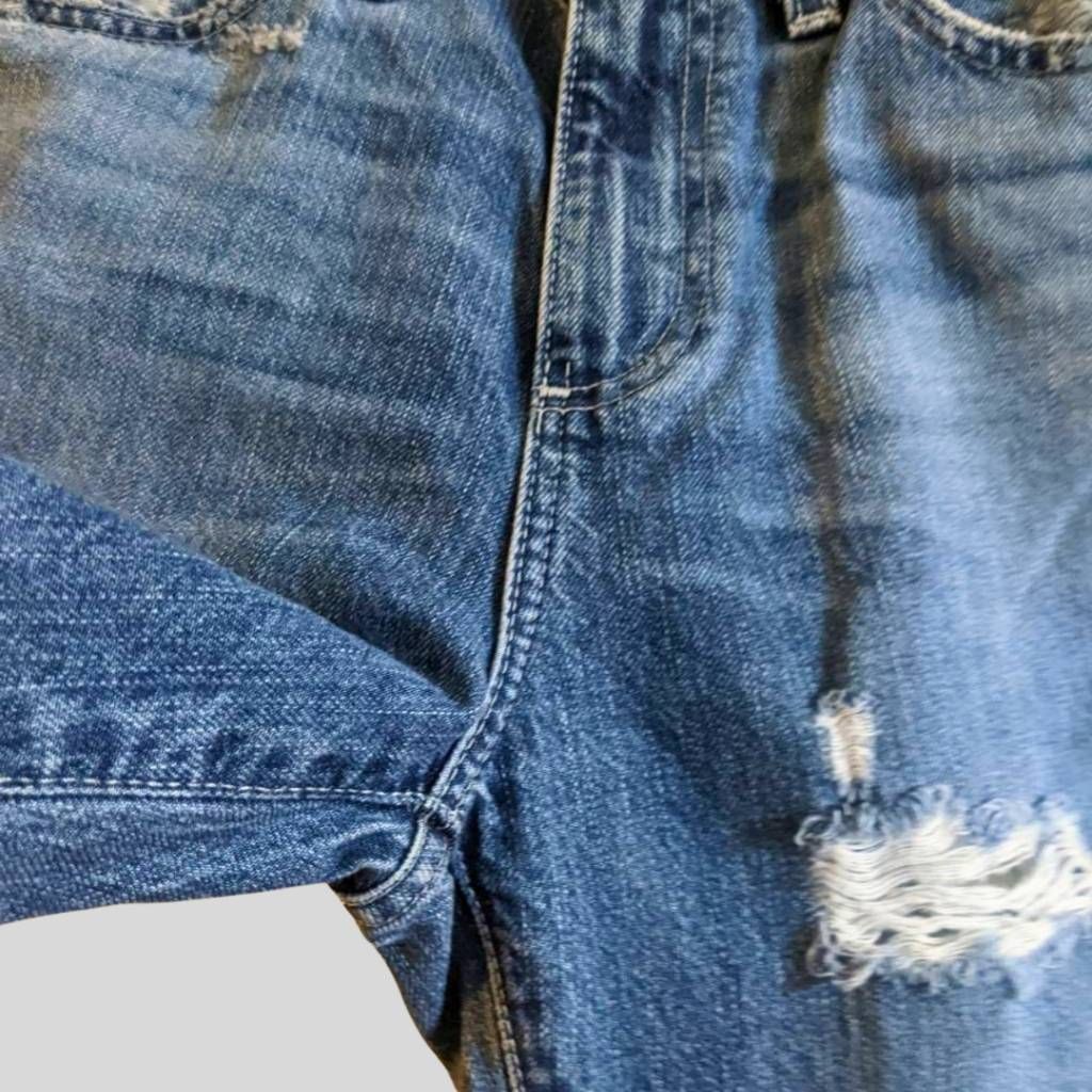 AG Adriano Goldschmied AG-ED Phoebe Vintage Jeans 25R High Rise Tapered Distressed 100% Cotton Size 25" / US 0 / IT 36 - 9 Thumbnail