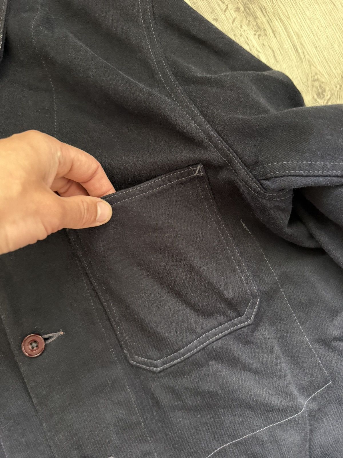 Needles Needles Wool Cotton Chore Jacket L Hole On Sleeve Size US L / EU 52-54 / 3 - 12 Thumbnail