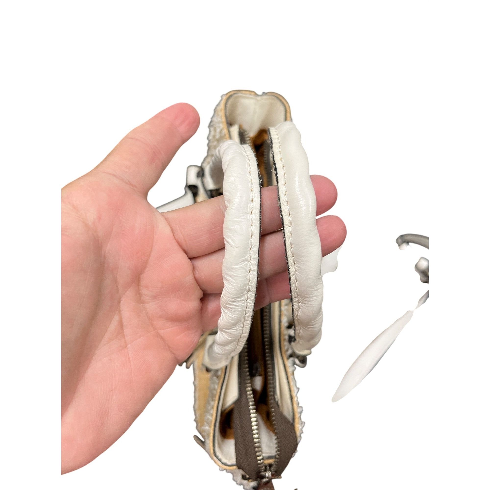 Patricia Nash Patricia Nash Angela wms leather tan white tasseled hand sho Size ONE SIZE - 4 Thumbnail