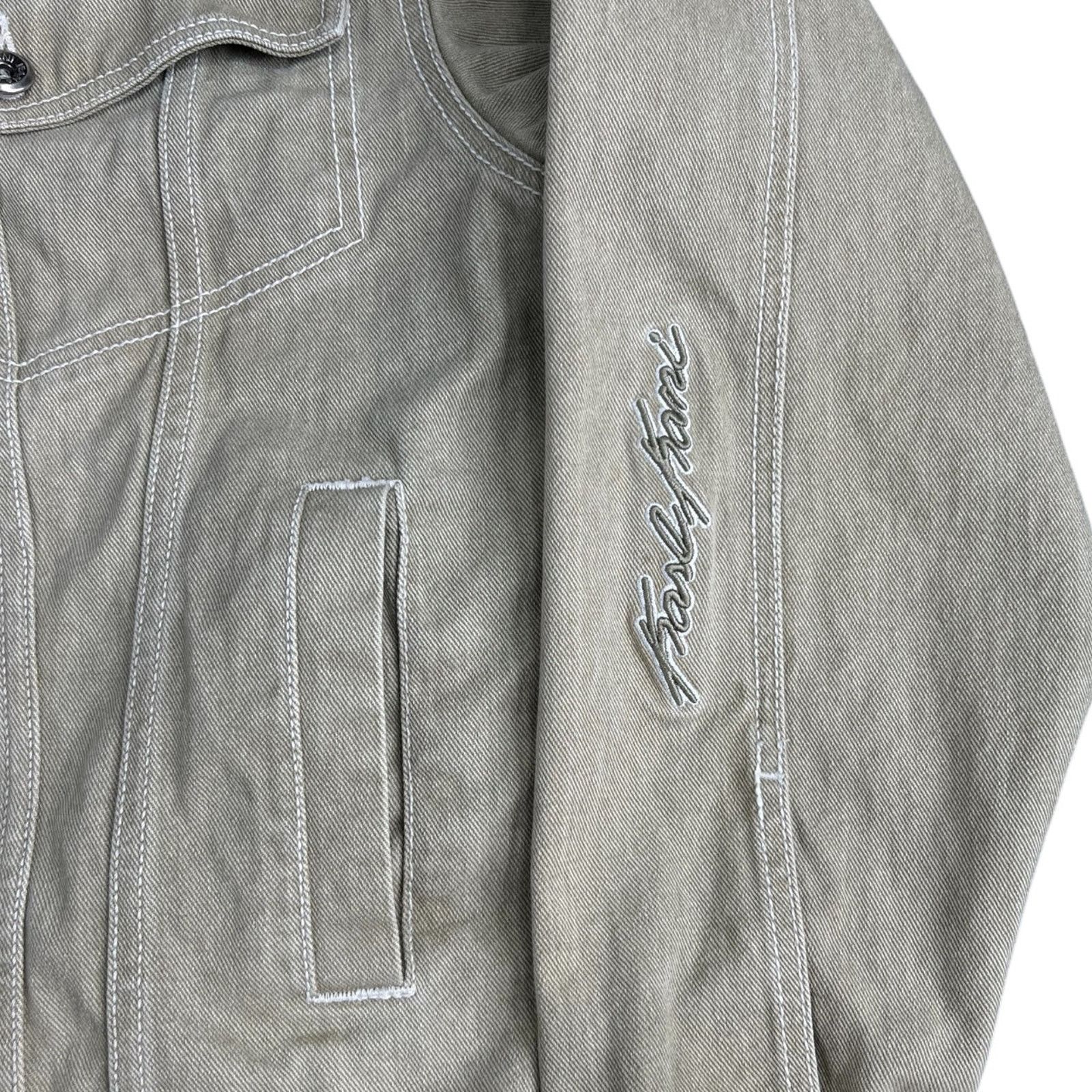 Karl Kani Vintage Y2K Karl Kani Sage Denim Jacket Embroidered Large Size US L / EU 52-54 / 3 - 3 Thumbnail