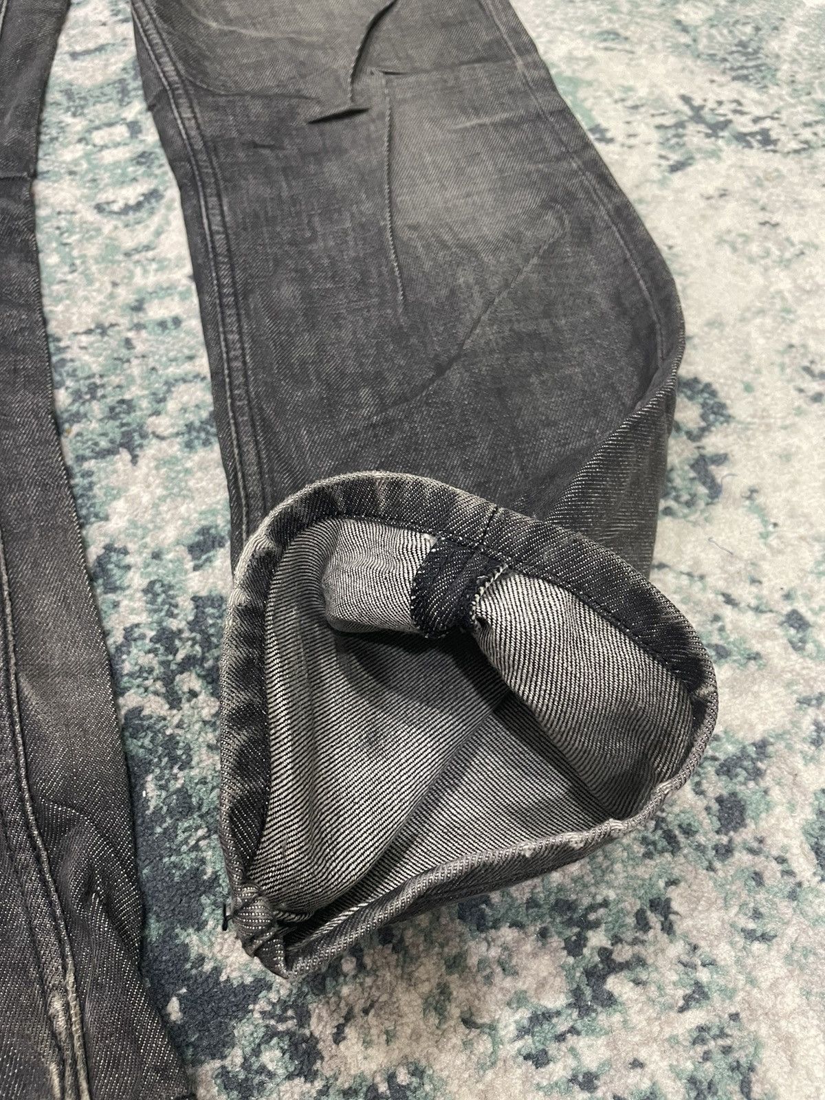 Jil Sander Jil Sander By Raf Simon Waxed Style Distressed Denim Size US 32 / EU 48 - 6 Thumbnail