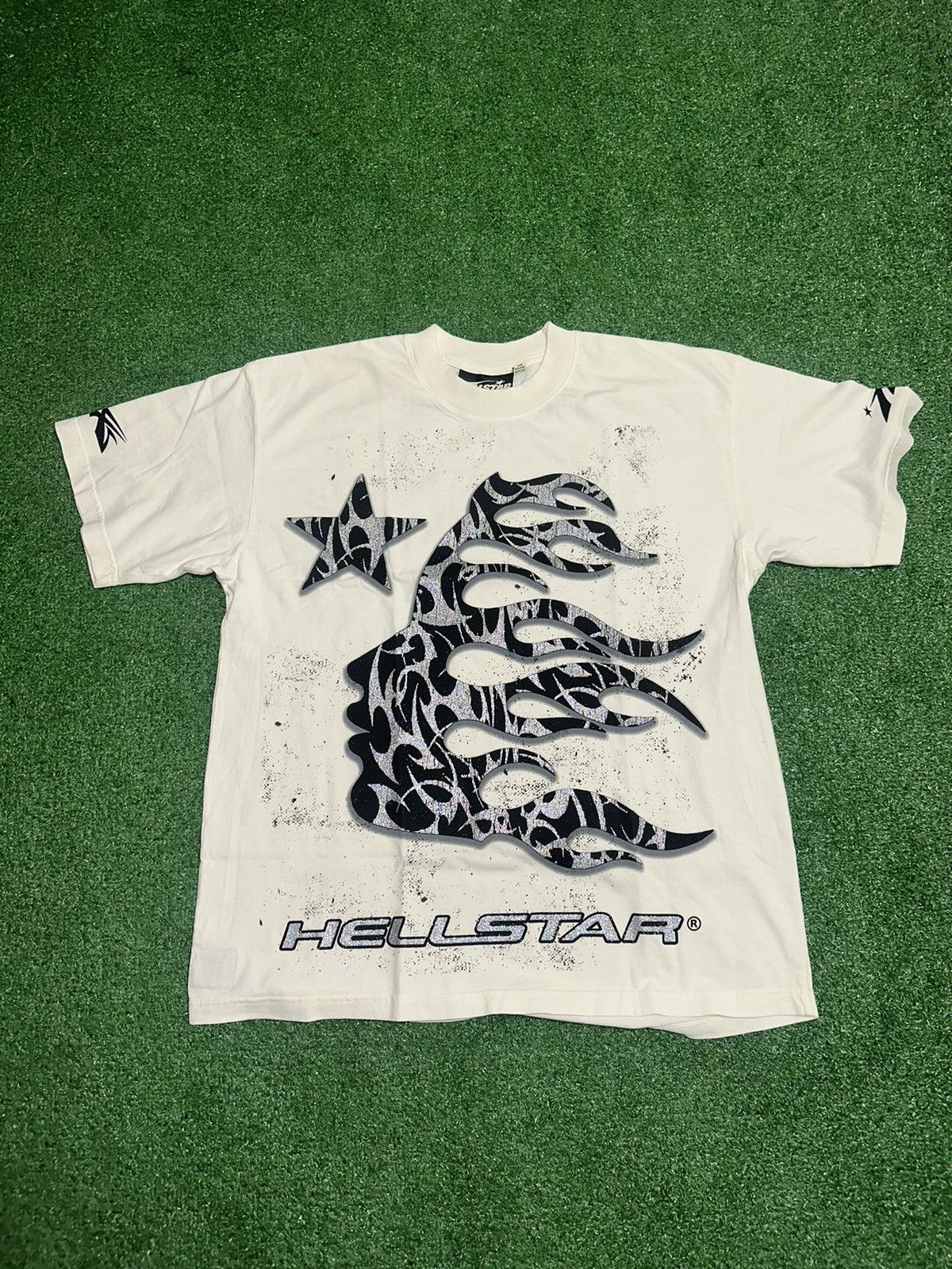 HELLSTAR HELLSTAR THORN GLITTER T-SHIRT | Grailed