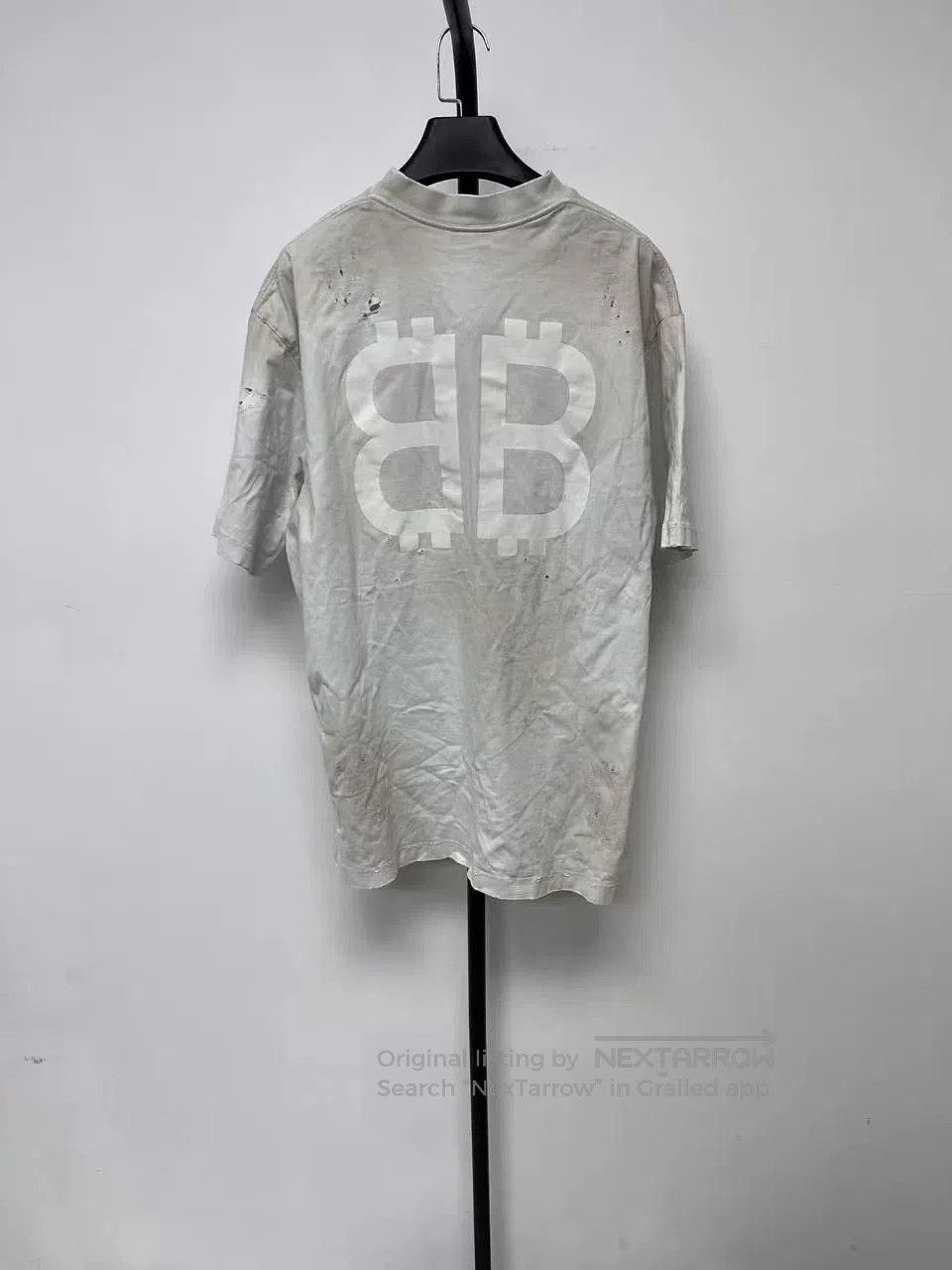 Balenciaga Balenciaga Logo Print Crewneck Short Sleeve T-Shirt. Size XXS / US 00 / IT 34 - 2 Thumbnail