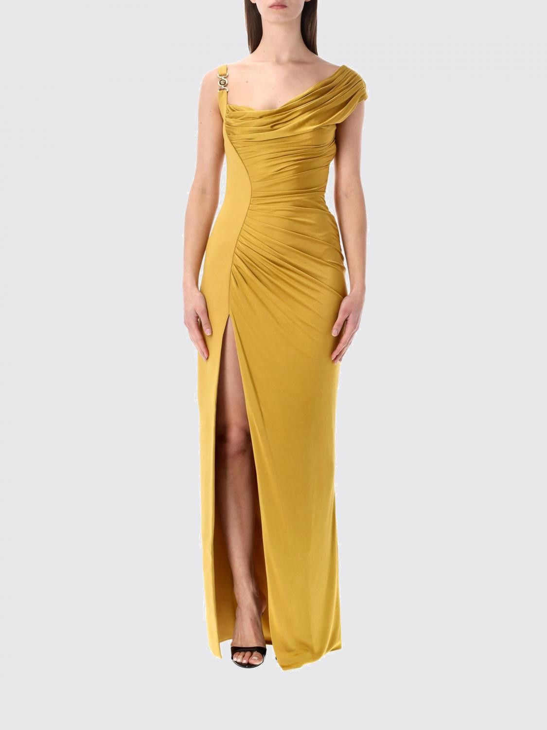 Versace Versace Dress Woman Yellow Size S / US 4 / IT 40 - 1 Thumbnail