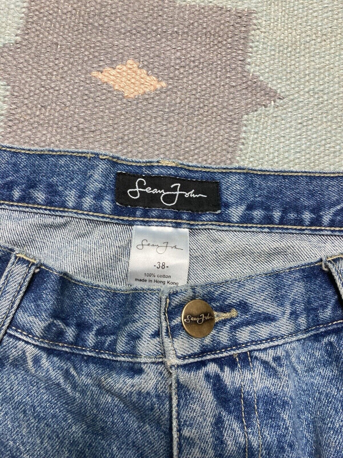 Sean John × Vintage y2k baggy jeans Sean John faded southpole wide skater 38x33 Size US 38 / EU 54 - 7 Thumbnail