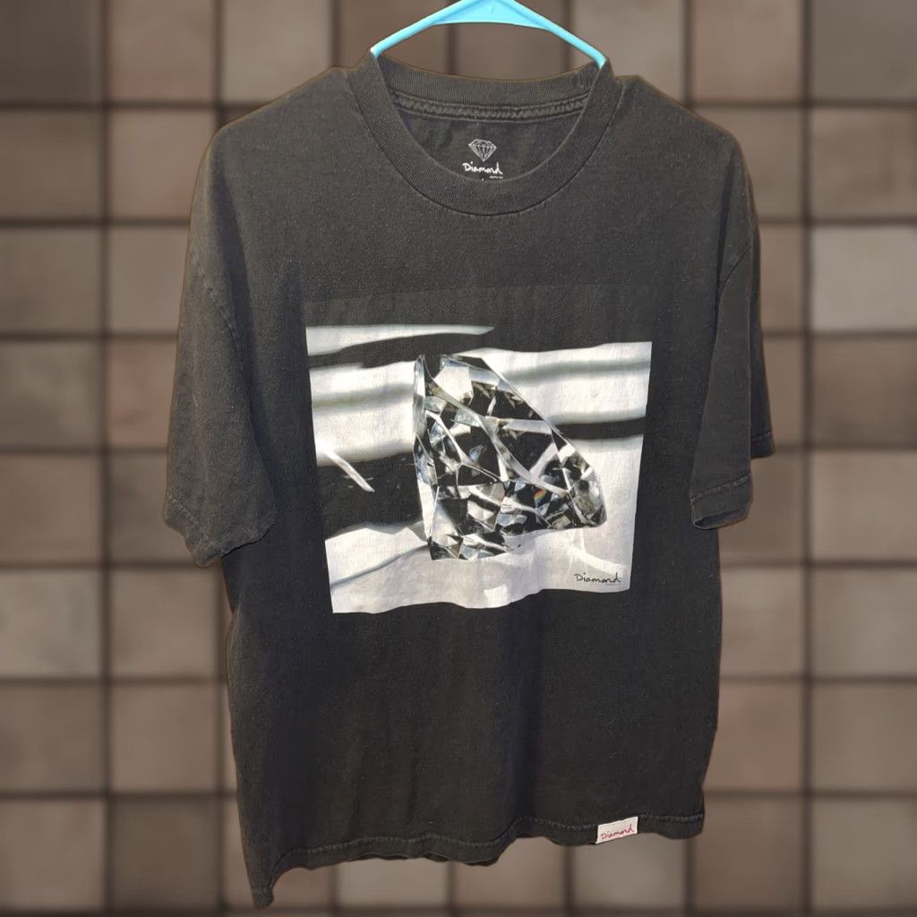 Diamond Supply Co. Diamond Supply Co. T-Shirt Men Large Black Graphic Cotton Short Sleeve Crew Neck Adult Size US L / EU 52-54 / 3 - 1 Thumbnail