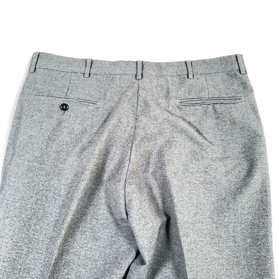 Sears VINTAGE Sears Pants Mens 36x29 Gray Pleated Dress Slacks Wool Blend Creased 80s Size US 36 / EU 52 - 7 Thumbnail