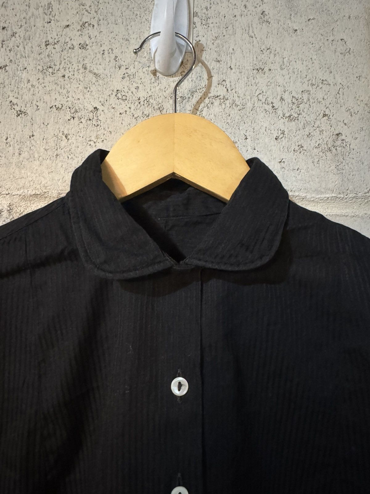 Vintage Vintage French Rounded Collar Button Up Size US S / EU 44-46 / 1 - 2 Thumbnail