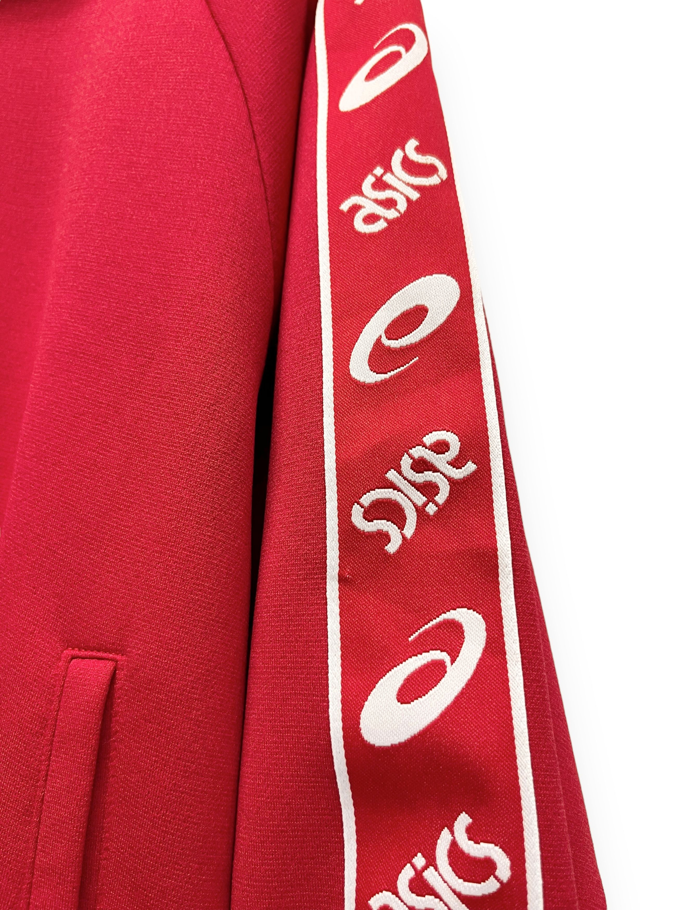 Asics 🔥Vtg 90’s ASICS JAPAN Monogram Side Tape Polyester Jacket Size US S / EU 44-46 / 1 - 7 Thumbnail