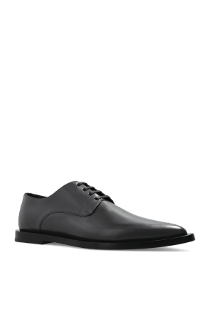 Dolce & Gabbana o1y0125 Leather Laced Shoes in Grey Size US 11 / EU 44 - 2 Thumbnail