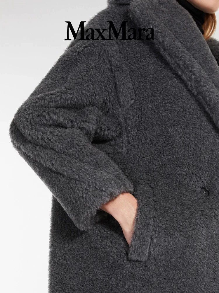 Max Mara Max Mara Grey Runway Teddy Bear Coat Size M / US 6-8 / IT 42-44 - 2 Thumbnail