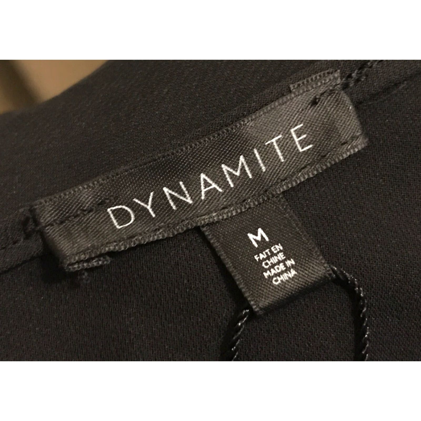 Vintage VINTAGE Dynamite Open Shoulder Black Top Shirt Womens Size M / US 6-8 / IT 42-44 - 7 Thumbnail