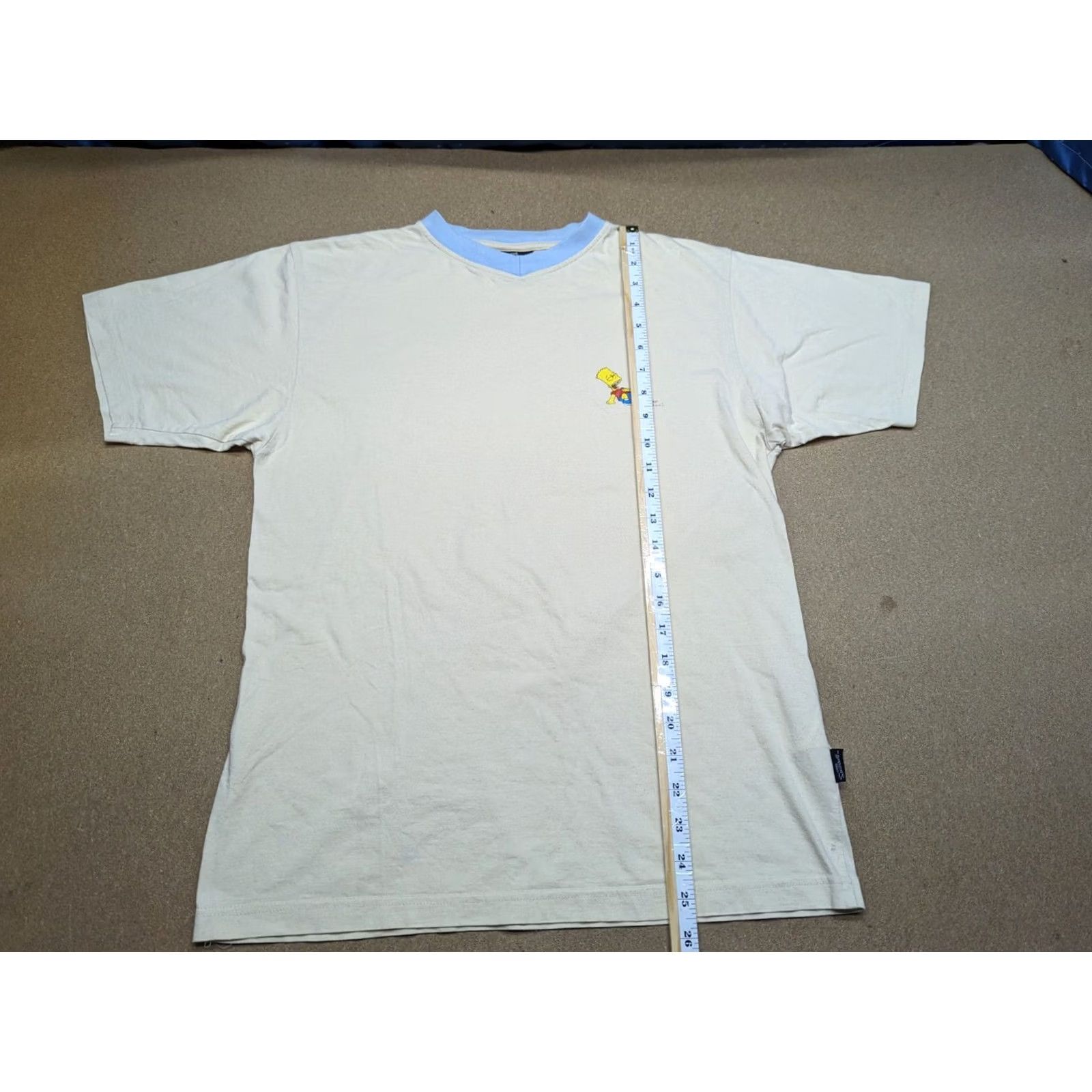 Vintage VINTAGE The Simpsons Mens T-Shirt Small Beige Barts Short Sleeves Tee Shirt Size US S / EU 44-46 / 1 - 6 Thumbnail