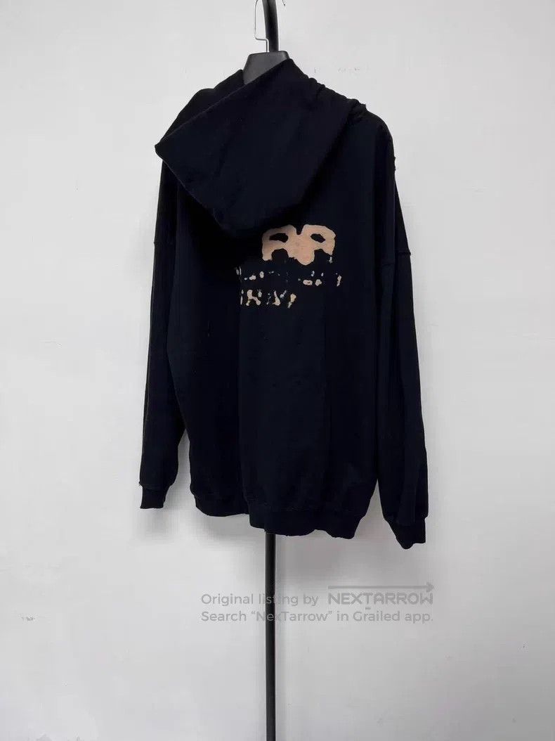 Balenciaga Balenciaga Logo Printed Hooded Pullover Sweatshirt Size US XS / EU 42 / 0 - 2 Thumbnail