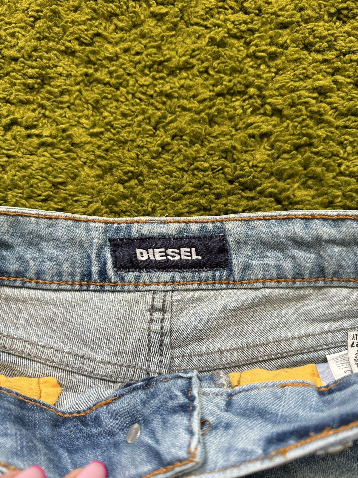 Diesel × Vintage Diesel 2000s vintage Y2K factory distressed mini shorts Size 27" / US 4 / IT 40 - 5 Thumbnail