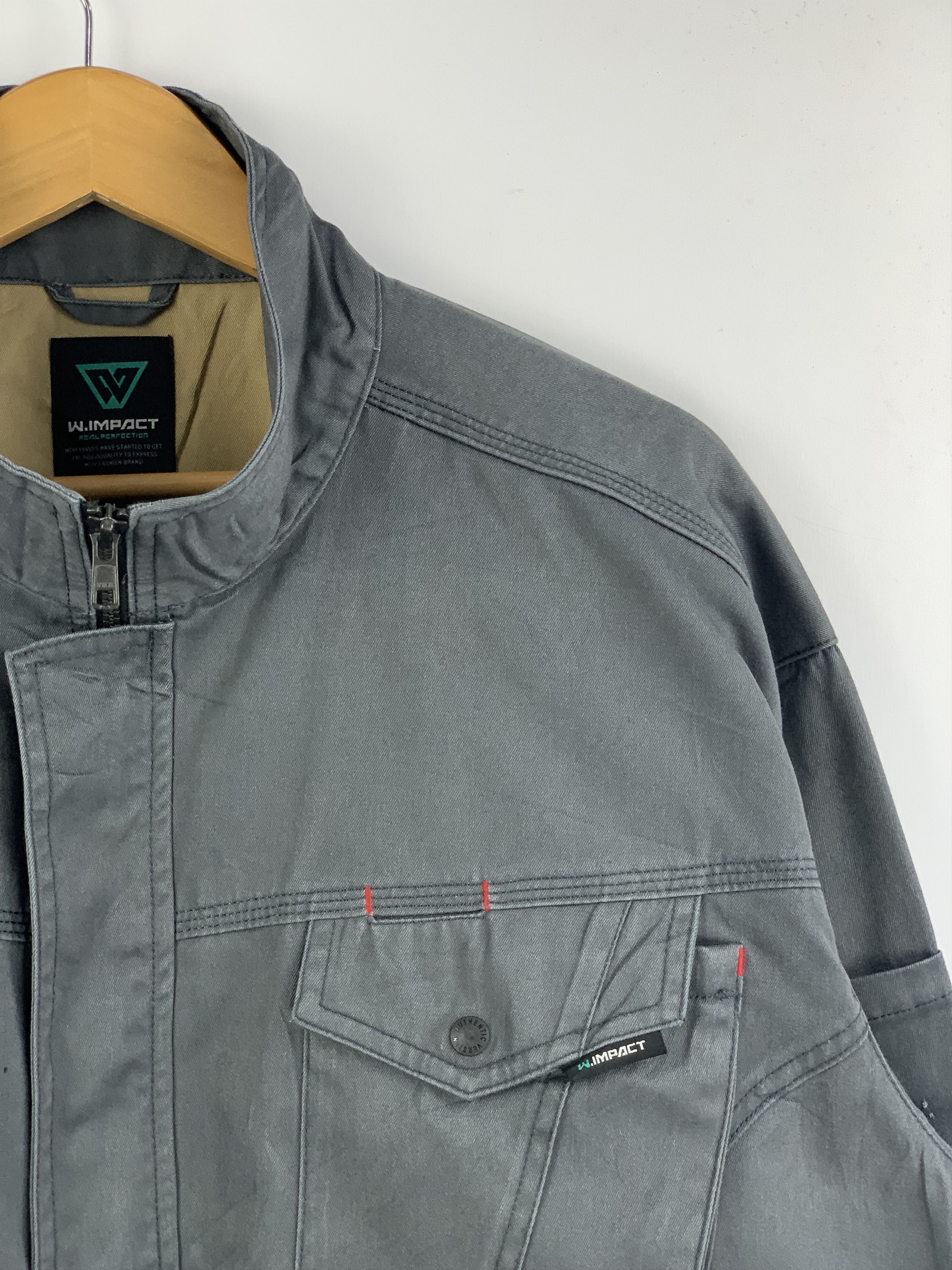 Japanese Brand Vintage Japanese Brand Worker Denim Jacket J1613 Size US XXL / EU 58 / 5 - 9 Thumbnail