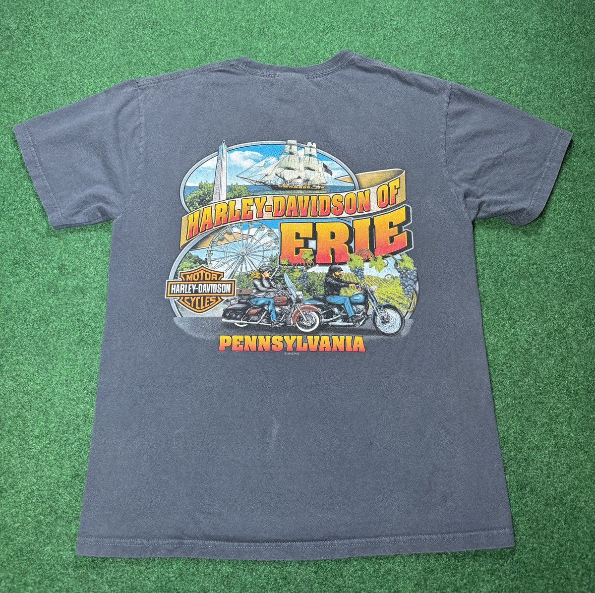 Harley Davidson Harley Davidson Motorcycles Erie Pennsylvania Biker T Shirt Size US M / EU 48-50 / 2 - 4 Thumbnail