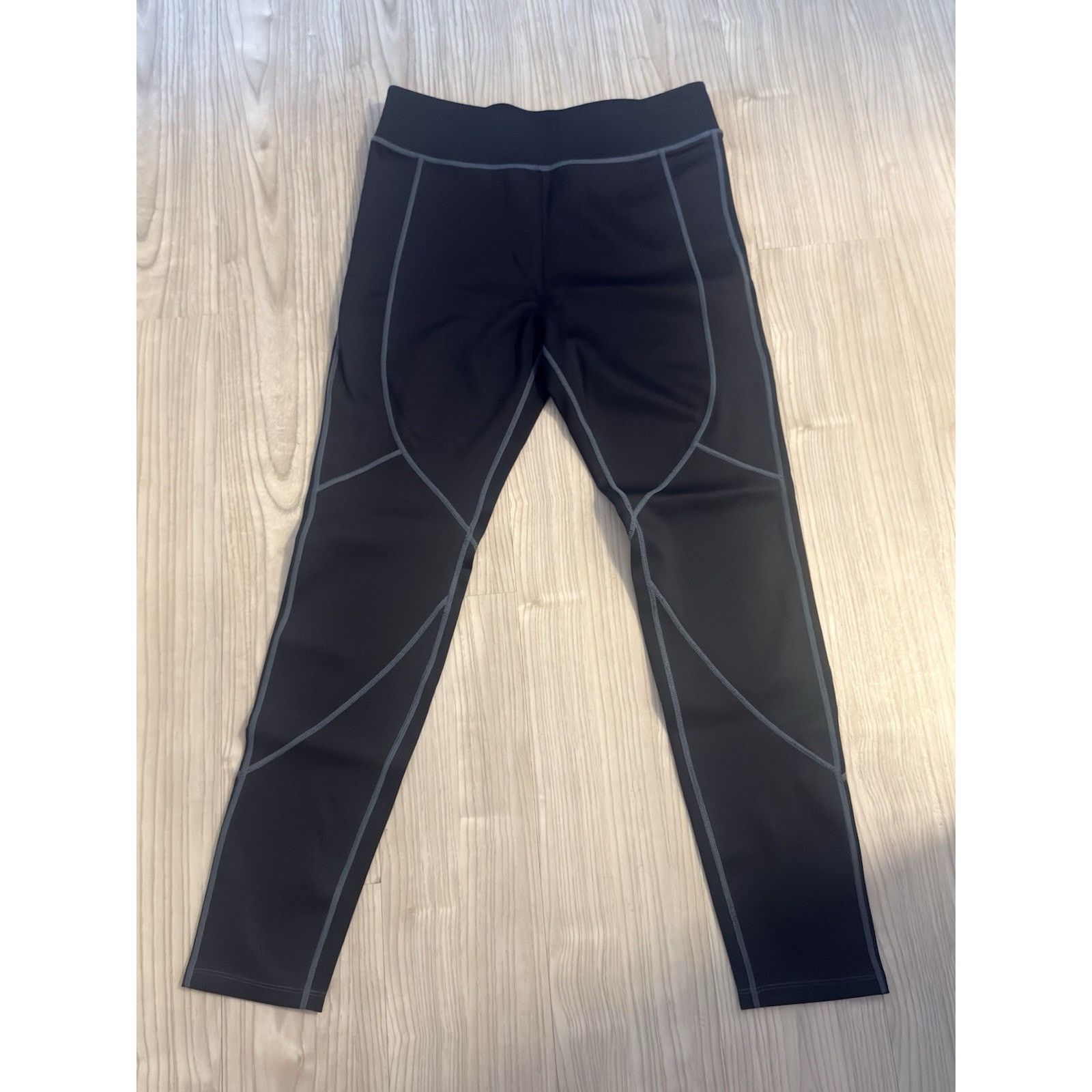 Zara ZARA Black Ankle Leggings Elastic Waist Women's Size XL Size 38" / US 16 / IT 52 - 9 Thumbnail
