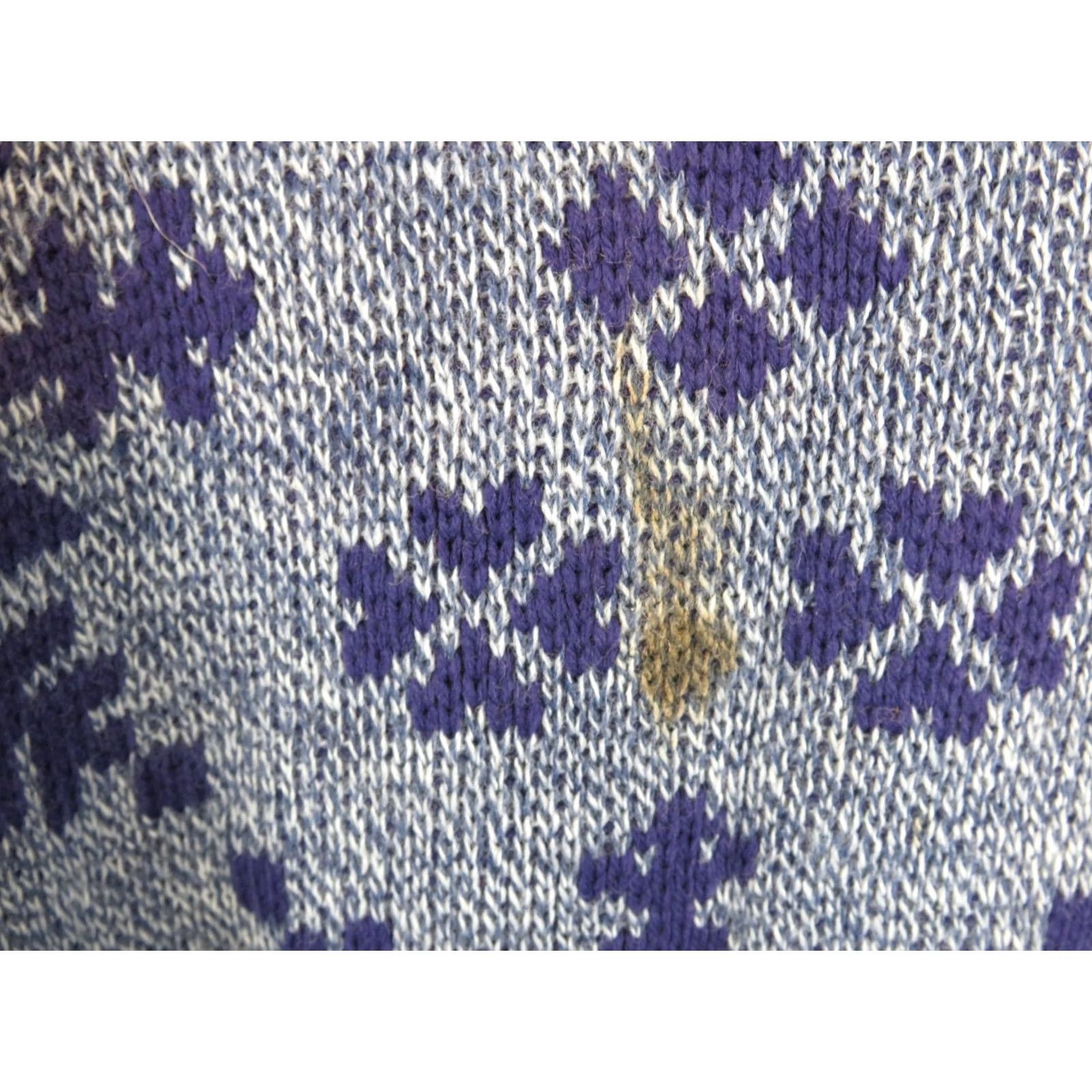 Vintage VINTAGE Rose USA Sweater Women Large Retro stain Blue snowflake Ugly Design Size L / US 10 / IT 46 - 4 Thumbnail