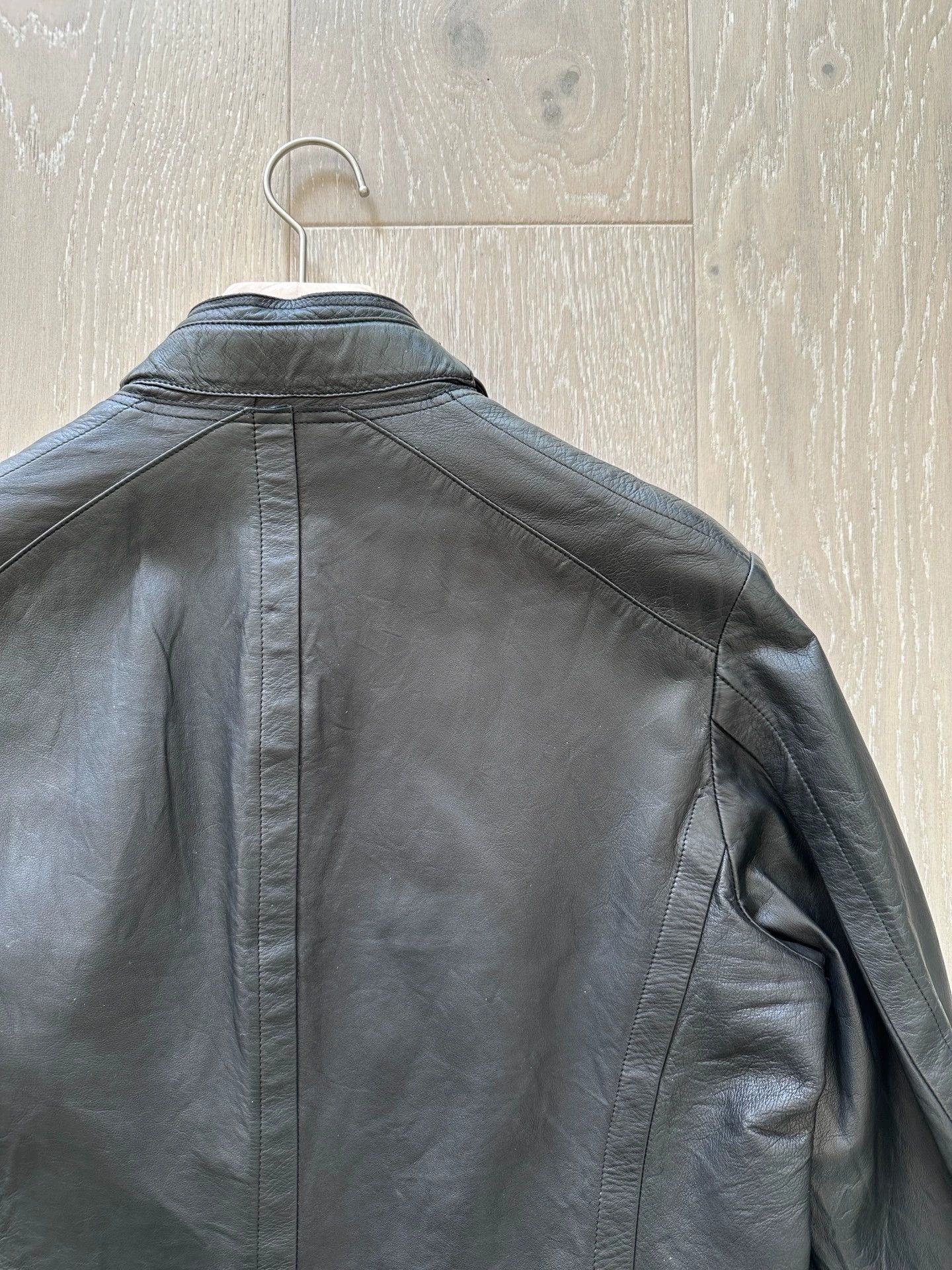 Yohji Yamamoto Yohji Yamamoto Kangaroo Leather Stand Collar Jacket Size 3 Size US L / EU 52-54 / 3 - 6 Thumbnail