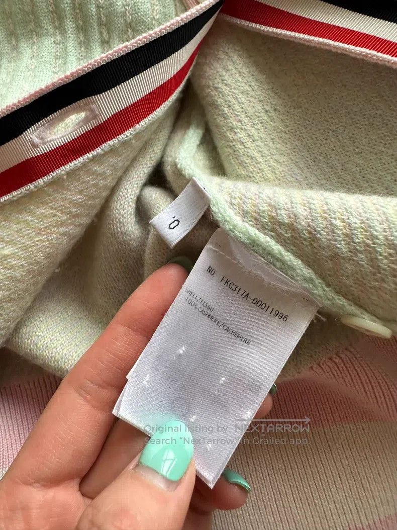 Thom Browne Thom Browne Macaron Color Cashmere Coat Size US XS / EU 42 / 0 - 6 Thumbnail