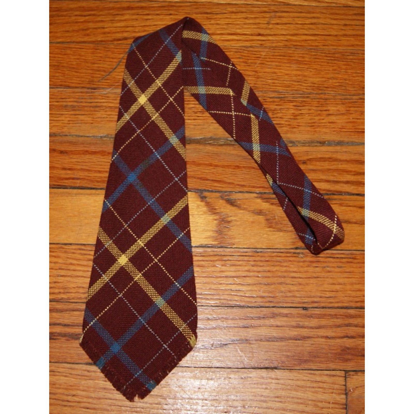 REGAL 1930s REGAL Hand Woven Homespun Men's Necktie, Striped Rare Size ONE SIZE - 2 Thumbnail