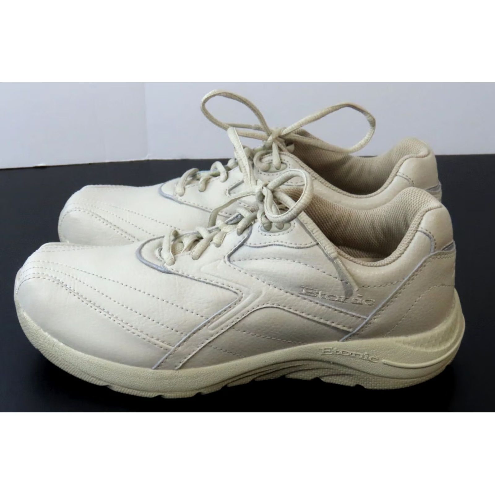 ANATOMICA VINTAGE Etonic Sneaker Women White Lace Up 6.5 D Lite Walker Anti-Microbial Padded Comfort Retro 90s Athletic Shoes Size US 7 / IT 37 - 2 Thumbnail